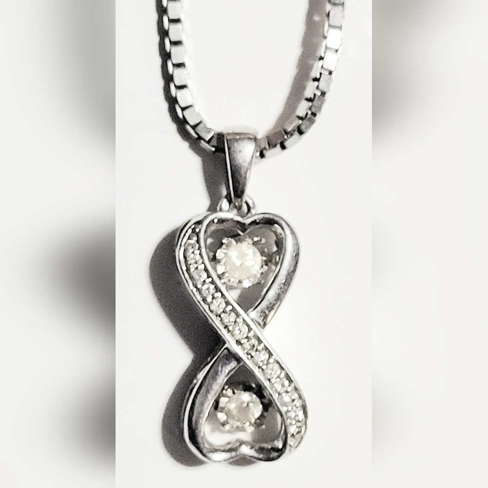 Infinity Silver Pendant Necklace